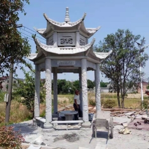 石雕凉亭