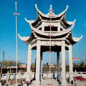 石雕凉亭
