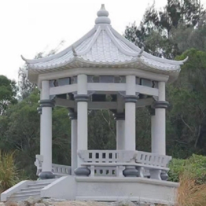 石雕凉亭